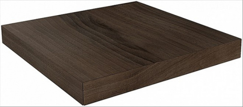 Керамический гранит KERAMA MARAZZI Ступень угловая клееная правая Про Вуд коричневый  33x33x0,9