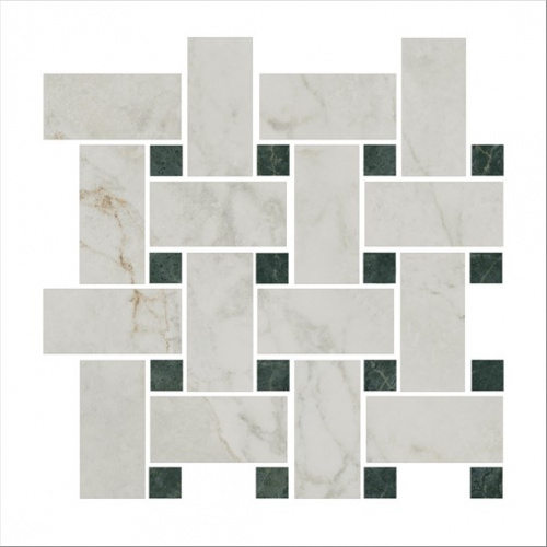 Керамический гранит KERAMA MARAZZI Декор Серенада мозаичный белый лаппатированный 32x32x0,9