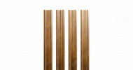 Штакетник металлический Grand Line (Гранд Лайн), М-образный, Print elite dp 0.45, цвет Golden Wood (Золотой дуб)