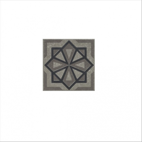 Керамический гранит KERAMA MARAZZI Декор Касабланка серый матовый 9,8x9,8x0,7