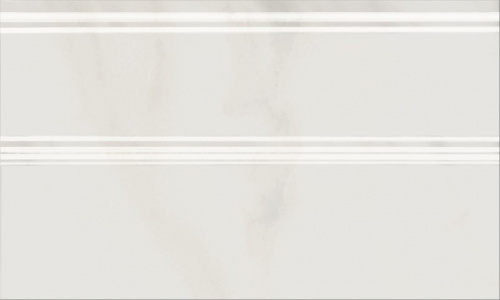 Керамическая плитка KERAMA MARAZZI Плинтус Гран Пале белый глянцевый 25x15x1,5