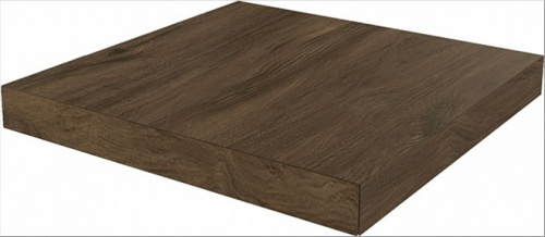 Керамический гранит KERAMA MARAZZI Ступень угловая клееная левая Сальветти коричневый  33x33x0,9