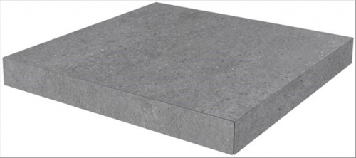 Керамический гранит KERAMA MARAZZI Ступень угловая клееная Фондамента серый  33x33x0,9