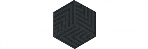 Керамический гранит KERAMA MARAZZI Декор Агуста черный 6x5,2x0,69