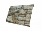 Металлический сайдинг Гранд Лайн / Grand Line профиль Вертикаль, Print elite 0.45, цвет Fine Stone (
