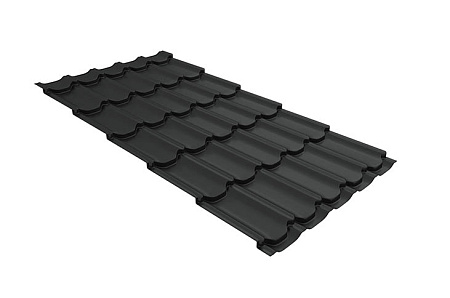 Волновой профиль Grand Line Kvinta plus, 0,5 GreenCoat Pural BT Matt, Zn 275, RR2H3 (RAL 7016 антрацитово-серый) 