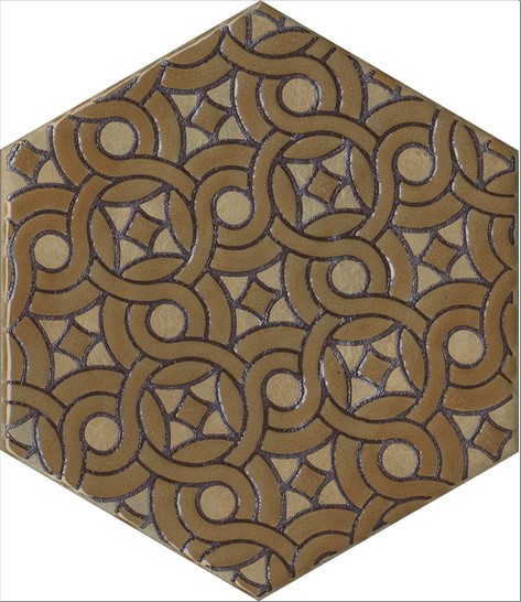Керамический гранит KERAMA MARAZZI Декор Гроссето жёлтый 20x23,1x0,7
