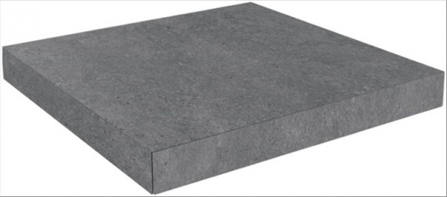 Керамический гранит KERAMA MARAZZI Ступень угловая клееная Фондамента пепельный  33x33x0,9