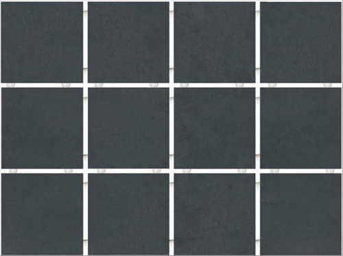Керамический гранит KERAMA MARAZZI Амальфи черный матовый 29,8х39,8x0,7 из 12 частей 9,8x9,8