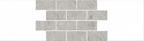 Керамический гранит KERAMA MARAZZI Декор Чеппо ди Гре мозаичный серый светлый матовый обрезной 34,6x20x0,9
