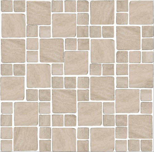 Керамический гранит KERAMA MARAZZI Декор Риальто Антика 3 мозаичный бежевый матовый 30x30x0,9