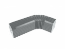 Колено трубы гофрированное Vortex / Вортекс Гранд Лайн, ZN (цинк)