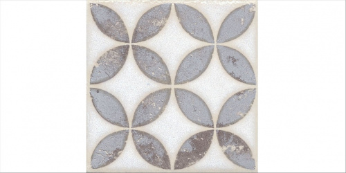 Керамический гранит KERAMA MARAZZI Вставка Амальфи орнамент коричневый  9,8x9,8x0,7