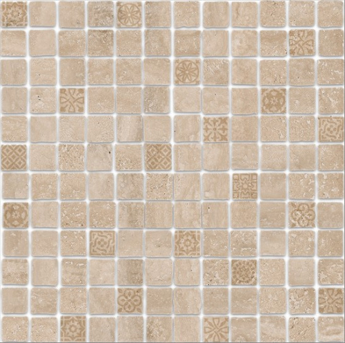 Керамический гранит KERAMA MARAZZI Декор Риальто Антика 2 мозаичный бежевый матовый 30x30x0,9