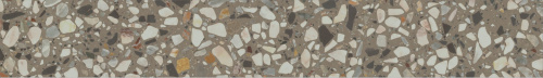 Керамический гранит KERAMA MARAZZI Плинтус Бричиола серый матовый обрезной 60x9,5x0,9