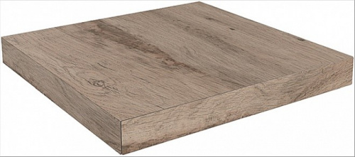 Керамический гранит KERAMA MARAZZI Ступень угловая клееная правая Про Вуд бежевый темный  33x33x0,9