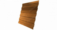 Профнастил С8A Гранд Лайн / Grand Line 0.45 Print elite dp Zn 200/140, цвет Golden Wood (Золотой дуб