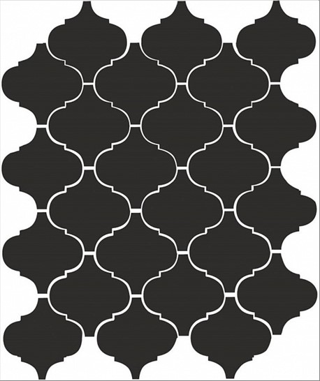 Керамическая плитка KERAMA MARAZZI Арабески черный глянцевый 26x30x0,7