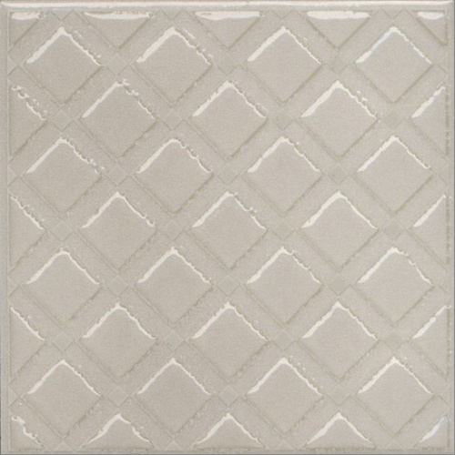 Керамический гранит KERAMA MARAZZI Декор Бахия 1 серый светлый глянцевый 9,8x9,8x0,7