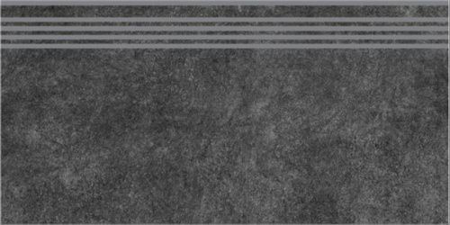 Керамический гранит KERAMA MARAZZI Ступень Королевская дорога черный обрезной 30x60x0,9
