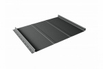 Кликфальц Line Гранд Лайн / Grand Line, GreenCoat Pural Matt 0.5, цвет RR 2H3 антрацитово-серый (RAL 7016)