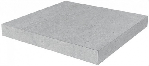Керамический гранит KERAMA MARAZZI Ступень угловая клееная Фондамента пепельный светлый  33x33x0,9
