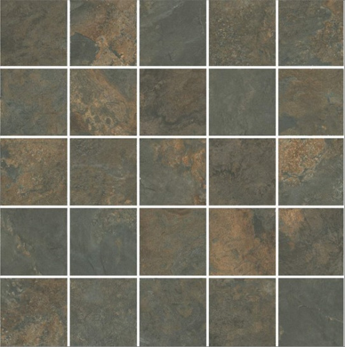 Керамическая плитка KERAMA MARAZZI Декор Рамбла коричневый мозаичный матовый 25x25x0,9