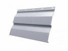 Металлический сайдинг Гранд Лайн / Grand Line профиль Корабельная доска, PE 0.45, цвет Ral 9006 (све