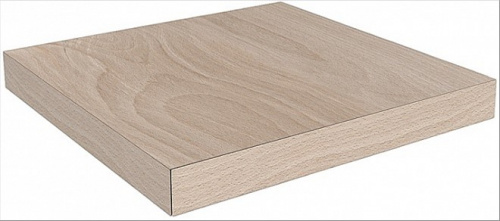 Керамический гранит KERAMA MARAZZI Ступень угловая клееная правая Про Вуд бежевый светлый  33x33x0,9