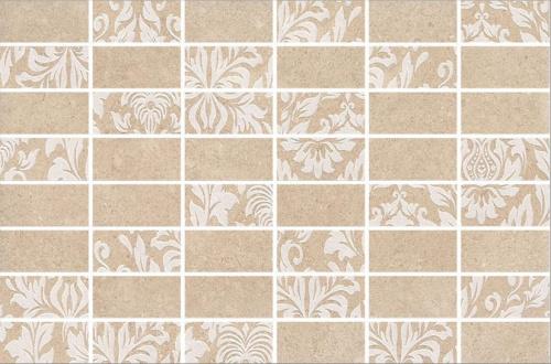 Керамическая плитка KERAMA MARAZZI Декор Золотой пляж темный бежевый мозаичный матовый 20x30x0,69