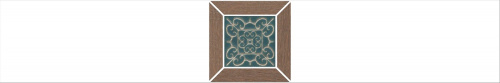 Керамический гранит KERAMA MARAZZI Декор Тровазо наборный коричневый матовый 13x13x0,9
