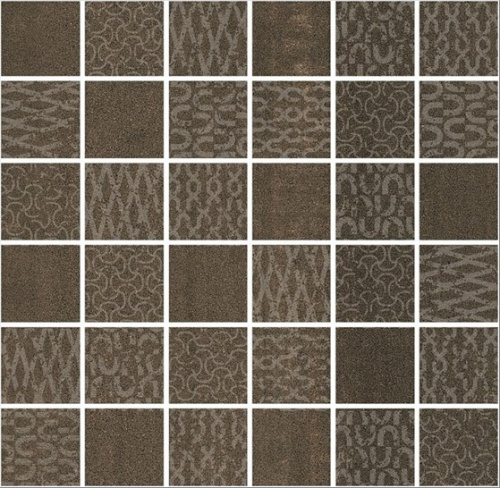 Керамический гранит KERAMA MARAZZI Декор Про Дабл коричневый мозаичный  30x30x0,9