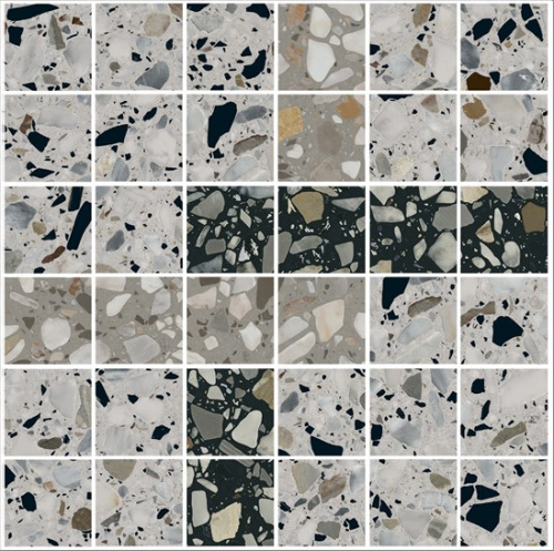 Керамический гранит KERAMA MARAZZI Декор Бричиола 1 мозаичный лаппатированный 30x30x0,9