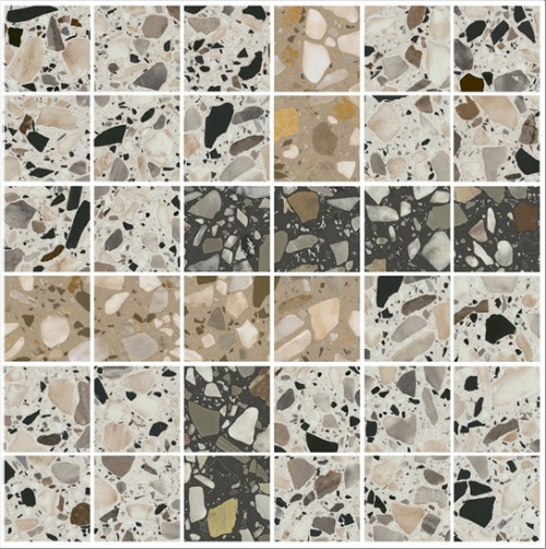 Керамический гранит KERAMA MARAZZI Декор Бричиола 2 мозаичный лаппатированный 30x30x0,9