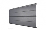 Металлический сайдинг Металл Профиль L брус XL Накатка, 0.5 VALORI, Grey