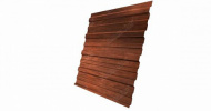 Профнастил С10А Гранд Лайн / Grand Line 0.45 Print elite Zn 140, цвет Cherry Wood (Бразильская вишня