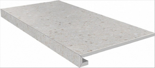 Керамический гранит KERAMA MARAZZI Ступень клееная Терраццо бежевый светлый  33x60x0,9