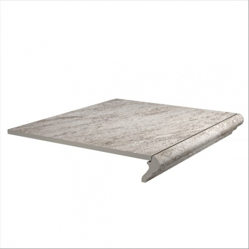 Керамический гранит KERAMA MARAZZI Ступень фронтальная Терраса коричневый противоскользящий  40,2x30x0,8