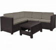 Угловой диван Provence set with coffee table Keter (Кетер), цвет коричневый