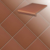 Клинкерная напольная плитка Stroeher Terra 215 patrizierrot, 240*240*12 мм