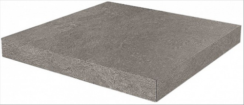 Керамический гранит KERAMA MARAZZI Ступень угловая клееная Про Стоун серый темный  33x33x0,9