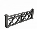 Секция ограждения Бейли GRINDERDECO, 2120х715 мм, серый базальт