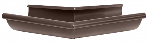 Угол желоба внешний Grand Line 135 гр 125 мм Matte PU RAL 8017