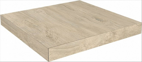 Керамический гранит KERAMA MARAZZI Ступень угловая клееная правая Сальветти капучино светлый  33x33x0,9