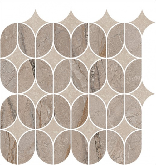 Керамическая плитка KERAMA MARAZZI Декор Ифран наборный бежевый светлый глянцевый обрезной 30x32,5x0,9