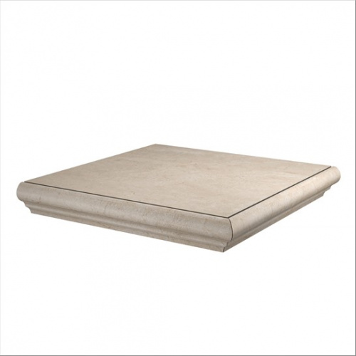 Керамический гранит KERAMA MARAZZI Ступень угловая Фаральони бежевый  34x34x0,8