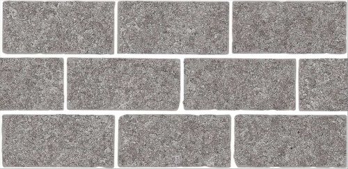 Керамический гранит KERAMA MARAZZI Бордюр Роверелла пепельный мозаичный  34,5x14,7x0,9