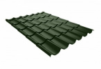 Металлочерепица Руукки Ruukki Monterrey FEB Forma 0,5 Pural Matt BT, Zn 275 (хвойно-зелёный) RR11