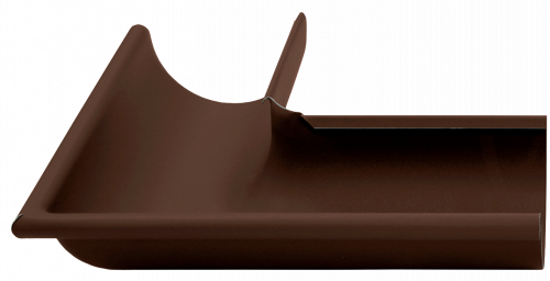 Угол желоба внешний Grand Line 90 гр 125 мм Matte PU RAL 8017