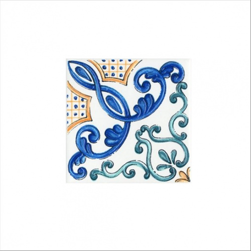 Керамическая плитка KERAMA MARAZZI Вставка Капри майолика  9,8x9,8x0,7